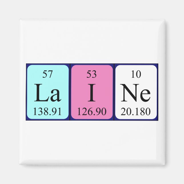 Laine Periine bord namn magnet (Framsidan)