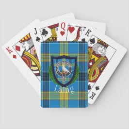 Laing Scottish Clan Tartan & Crest Casinokort