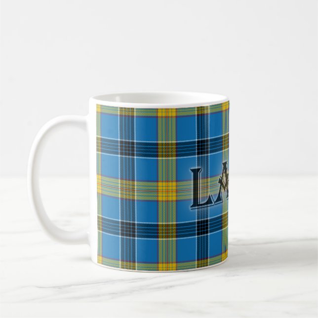 Laing Tartan med efternamn Kaffemugg (Vänster)