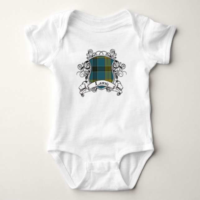 Laing Tartan Shield Tee Shirt (Framsida)