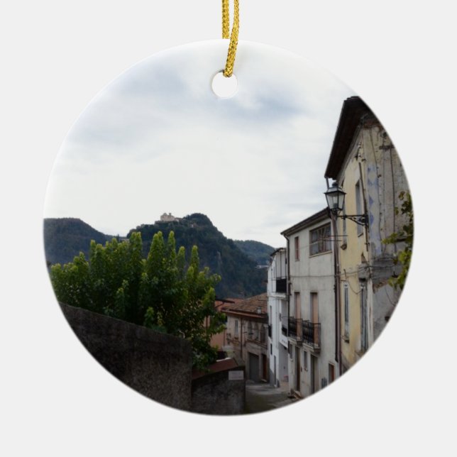 Laino Borgo Julgransprydnad Keramik (Framsidan)