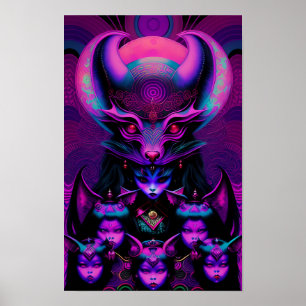 Lair of the New Fladdermus Girls Goth Halloween Poster