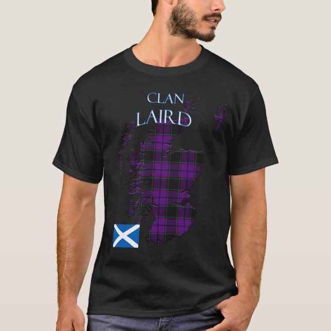 Laird Scottish Klan Tartan Scotland T Shirt (Framsida)