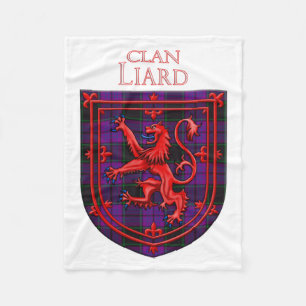 Laird Tartan Scottish Play Lejon Rampant Fleecefilt
