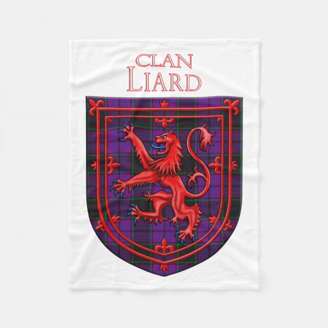 Laird Tartan Scottish Play Lejon Rampant Fleecefilt (Framsidan)