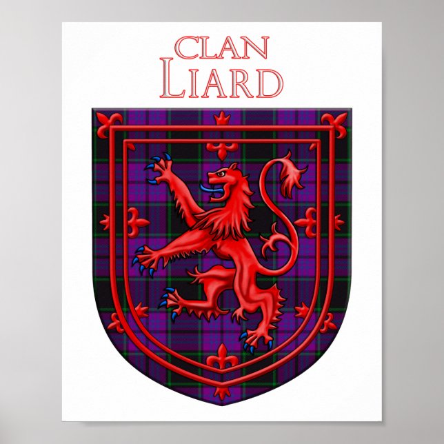 Laird Tartan Scottish Play Lejon Rampant Poster (Framsidan)