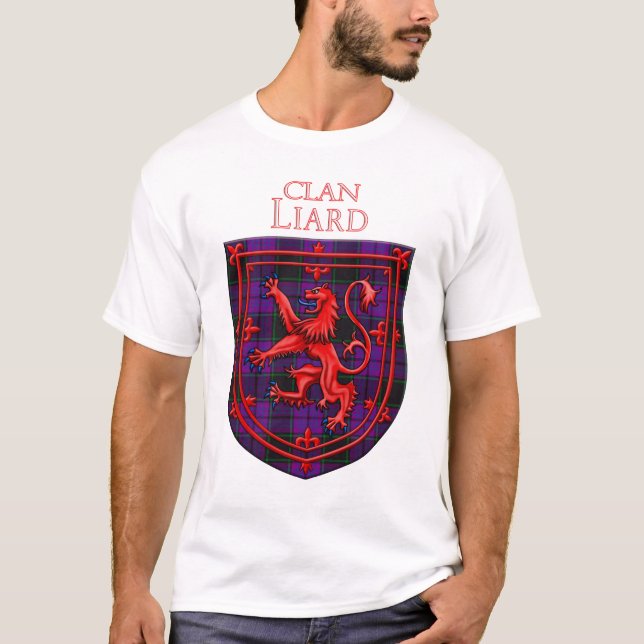 Laird Tartan Scottish Play Lejon Rampant T Shirt (Framsida)