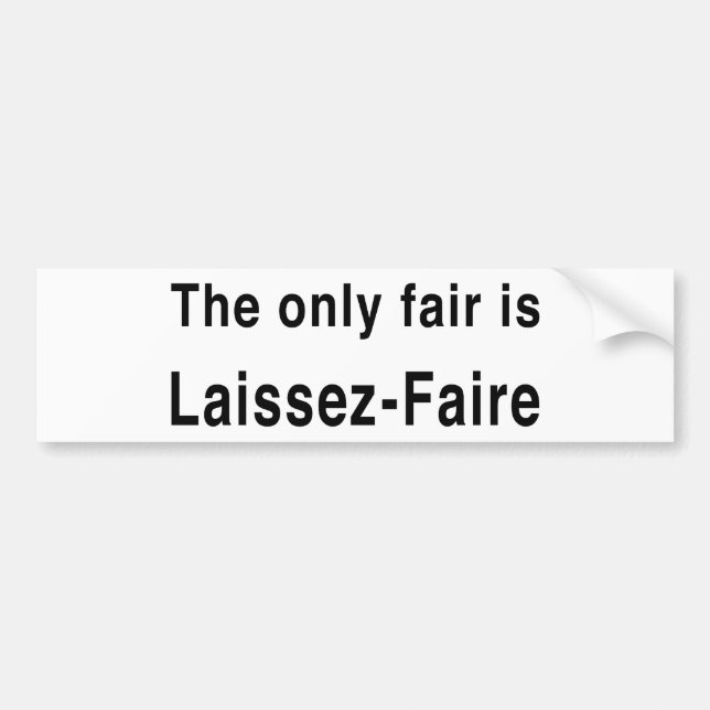 Laissez-faire Bildekal (Framsidan)