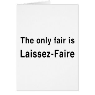 Laissez-faire Hälsningskort