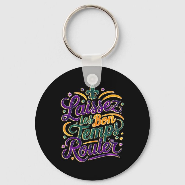 Laissez Les Bon Temps Rouler Funny Boho Coquette M Nyckelring (Framsida)