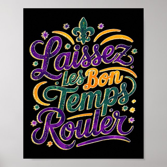 Laissez Les Bon Temps Rouler Funny Boho Coquette M Poster (Framsidan)