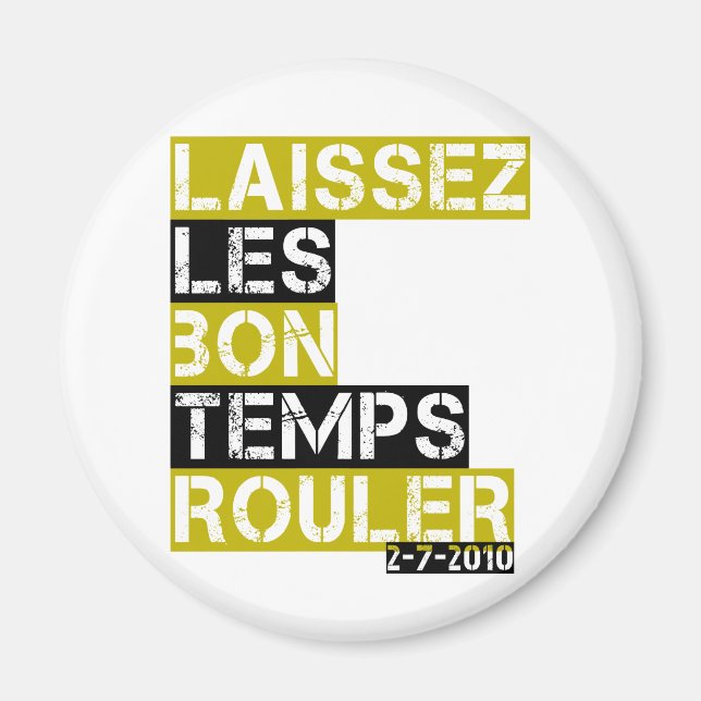 Laissez les bon temps rouler magnet (Framsidan)