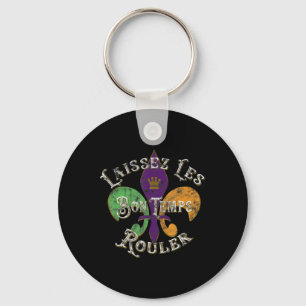 Laissez Les Bon Temps Rouler Mardi Gras 2022 Fleur Nyckelring