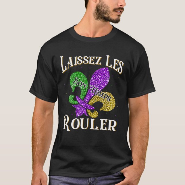 Laissez Les Bon Temps Rouler Mardi Gras 2022 Fleur T Shirt (Framsida)