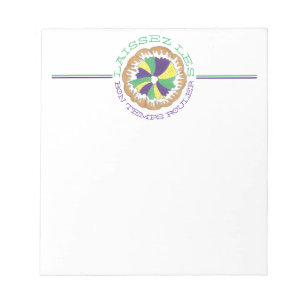 Laissez Les Bon Temps Rouler Mardi Gras Kung Cake Anteckningsblock