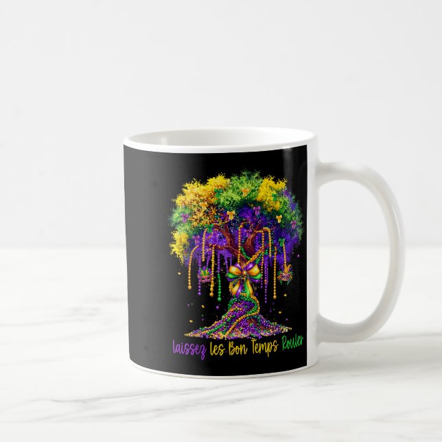 Laissez Les Bon Temps Rouler Mardi Gras Tree 2026  Kaffemugg (Höger)