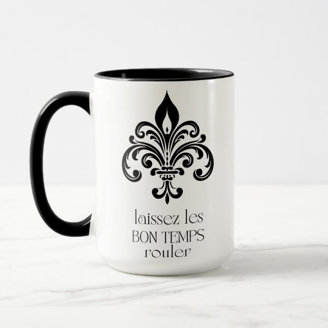 Laissez Les Bon Temps Rouler New Orleans Vibes Mugg (Vänster)