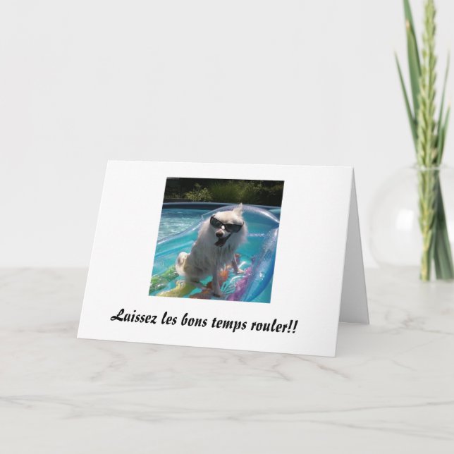 Laissez les bons temps rouler! kort (Framsida)