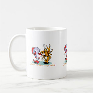 Laissez les bons temps rouler! Kräftor Mardi Gras Kaffemugg