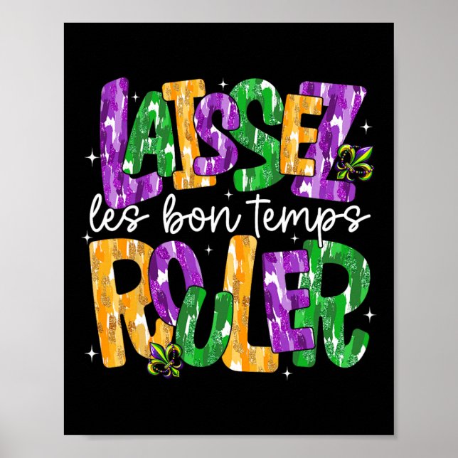 Laissez Les Bons Temps Rouler Låt Bra Times Roll Poster (Framsidan)