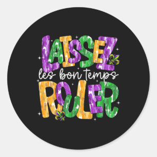 Laissez Les Bons Temps Rouler Låt Bra Times Roll Runt Klistermärke