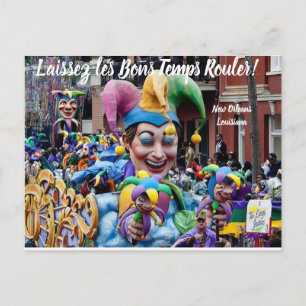 Laissez les Bons Temps Rouler Postcard Vykort