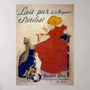 Lait purstérilisé de la Vingeanne, Steinlen Poster