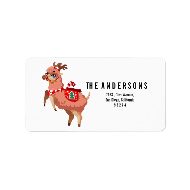 Laja i julklapp adressetikett (Framsidan)