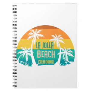 LaJolla Beach Retro Anteckningsbok
