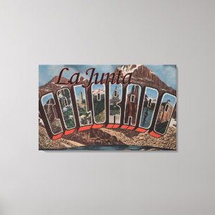 LaJunta, Colorado - stora brevplatser Canvastryck