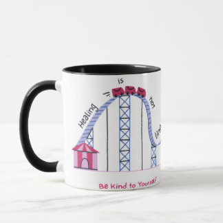 'Läka är inte linjärt' Söt och tröstande citat-mug Mugg