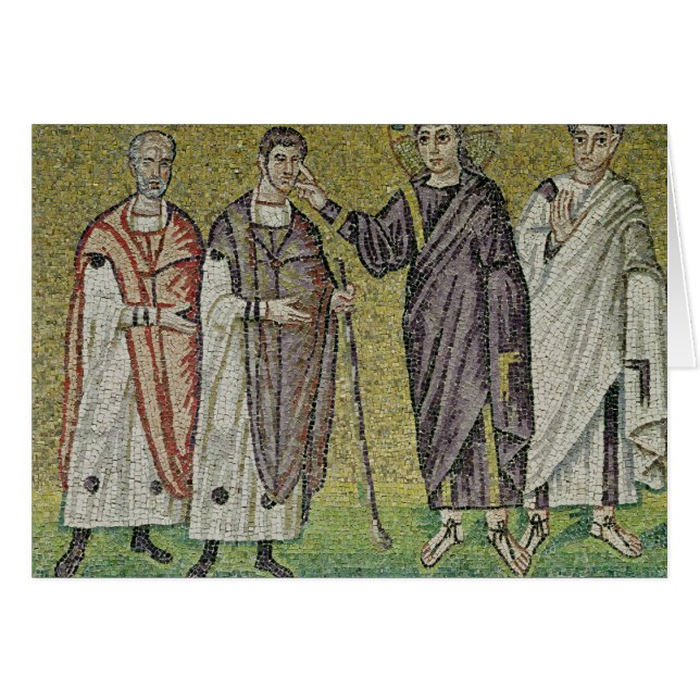 Läka av två Blindmen från Jericho Hälsningskort (Framsidan Horizontal)