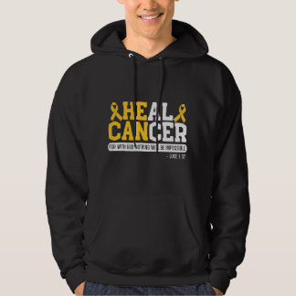 Läka Cancer Barncancer Medvetenhet Månad Stöd Hoodie