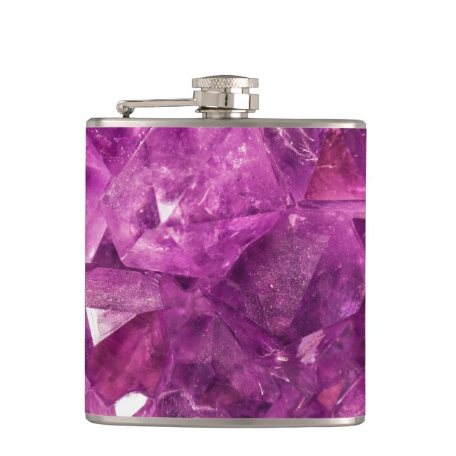 Läka den Amethyst gemstonen Fickplunta (Framsidan)
