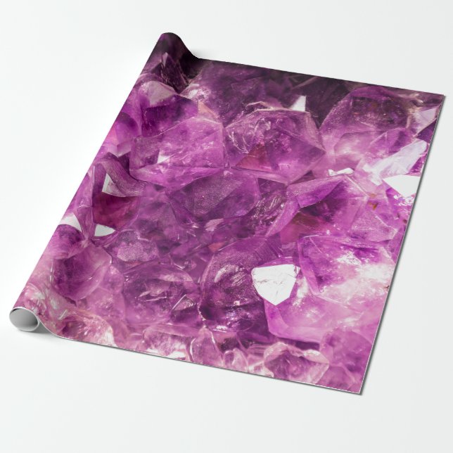 Läka den Amethyst gemstonen Presentpapper (Utrullad)