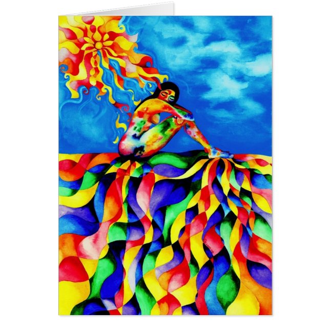 Läka energi av Rita Loyd Hälsningskort (Framsidan)