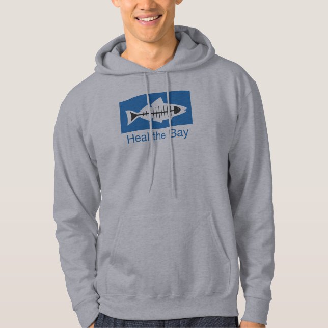 Läka fjärdhoodien (manar) sweatshirt med luva (Framsida)