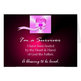 Läka för bröstcancer hälsningskort