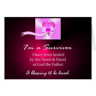 Läka för bröstcancer hälsningskort