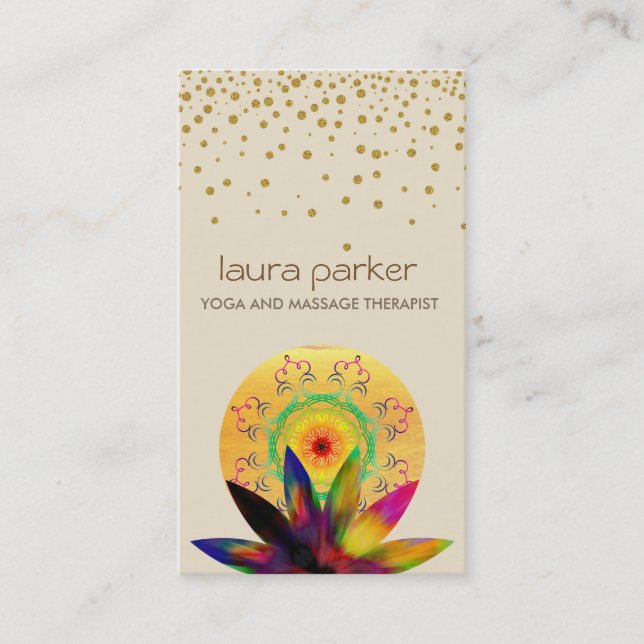 Läka för Yoga för logotyp för Visitkort (Framsida)