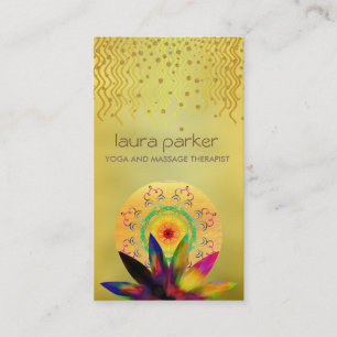 Läka för Yoga för logotyp för Visitkort