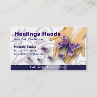 Läka händer - affär Card-3 Visitkort