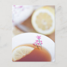 Läka läpp lemon te postkort