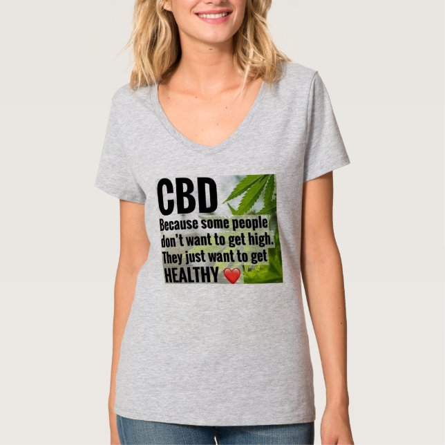 läka med CBD T Shirt (Framsida)