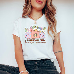 Läka Tar Tid Fortsätt Retro Mental Hälsa T Shirt