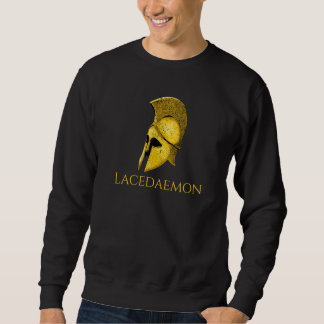 Lakadaemon Ancient Grekiska militärhistori Sparta Lång Ärmad Tröja