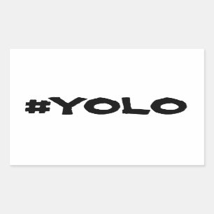 LAKAN AV 4 - YOLO KLISTERMÄRKEAR REKTANGULÄRT KLISTERMÄRKE