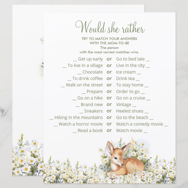 Lakan av babyduschspel, söta jordgubbar. (Fram/baksida)