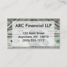 Lakan av visitkorten för två dollarräkningar