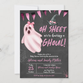 Lakan Det är en Ghoul Baby Shower Inbjudningar